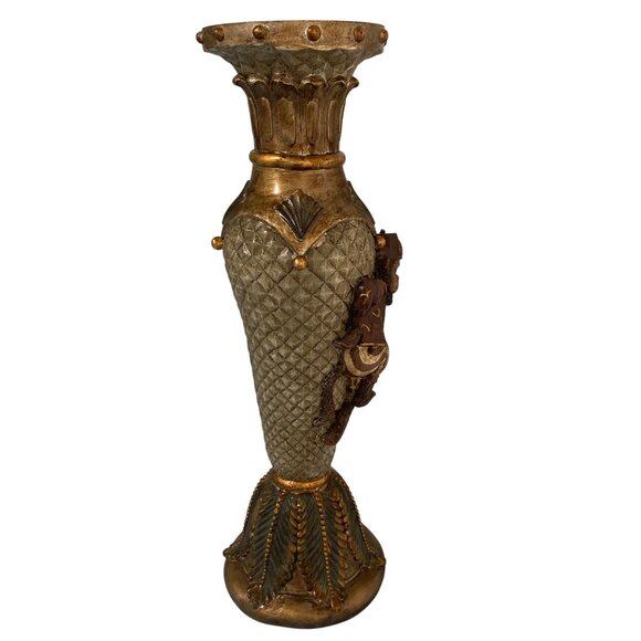 Tall Vintage Climbing Bell Hop Monkey Pillar Candle Holder 17" - Picture 3 of 8